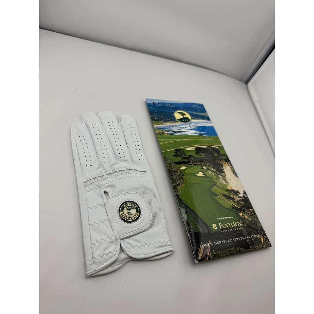 FOOTJOY CUSTOM CABRETTA LEATHER LEFT HAND MENS Med/Large  Pebble Beach GolfGlove